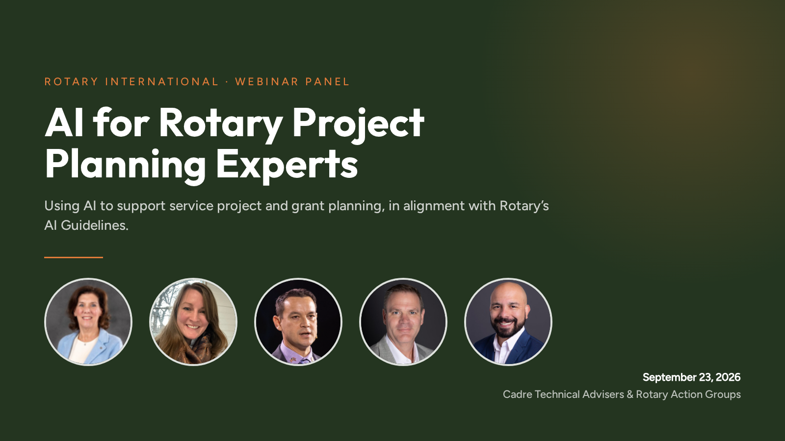 AI for Rotary Project Planning Experts